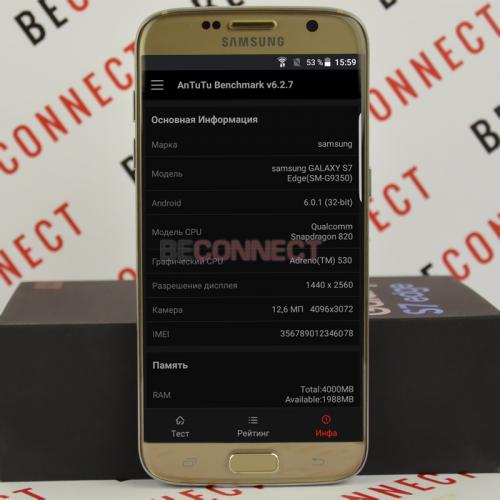 Samsung Galaxy S7 Edge Gold Platinum